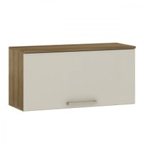 Armario Aéreo 1 Porta Basculante 80cm Isis Luciane Avela/Mocca