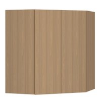 Armário Luciane Slim Canto Diagonal 2 Portas 74cm Freijo