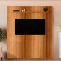 Painel para TV Até 75 Polegadas Paris Ripado 1 Prateleira 13680.107 Naturalle - Mavaular