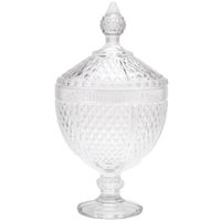 Potiche de Cristal com Pé Bico de Jaca Perseu Lyor Bombonier