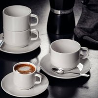 Conjunto de Xicara e Píres Porcelana 240ml Chá Paola Tramont