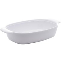 Travessa Lyor Melamina Branca Milão 23x13cm com Alças Latera