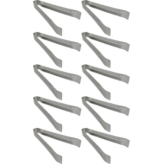 Kit 10 Pegadores de Gelo Frios Frutas Aço Inox Lyor 14cm Mul