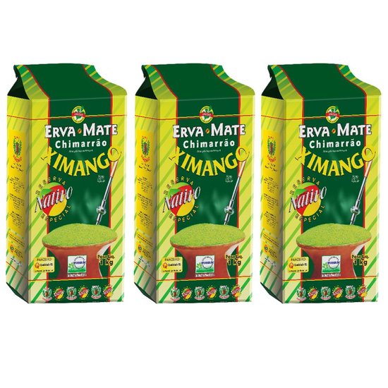 3 Pacote de Erva Mate De Chimarrão Reserva Especial 1kg cada