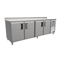 Balcão de Encosto Refrigerado Venâncio 2,5m Linha Prime 127V Borda Espelhada PCFRH25-33129