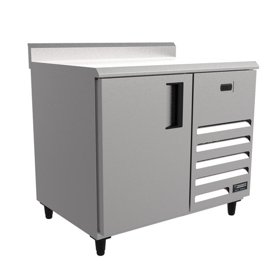Balcão Congelados Venâncio 100cm Inox Tampo Liso 220V VCCH10-42216