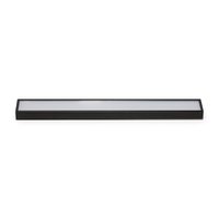 Luminária Led Save Energy Compact Linear De Sobrepor 18W Bivolt Preto 4000K Luz Neutra