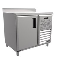 Balcão Congelados Venâncio 100cm Linha Prime Exterior Inox Interior Aluzinco Borda Espelhada 220V PCCH10-32884
