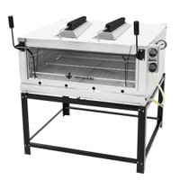 Forno Lastro a Gás Natural Venâncio Roma 110 com Infravermelho Interior Aço Galvanizado Exterior Inox FIRIV110-35623