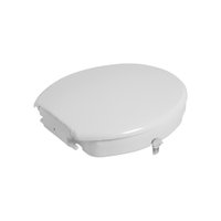 Assento Sanitário Elevado Astra Tae7Ft/T Fechado Com Tampa E Trava Anatômico Branco