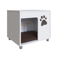 Mesa De Cabeceira Completa Móveis Pet P Cachorro Branco