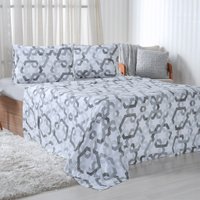Jogo de Cama Casal 4 Pçs 150 Fios Super Macio 100% Algodão Fliese