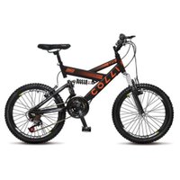 Bicicleta Colli 310 Aro 20 21 Marchas Fulls GPS Dupla Suspensão Preto