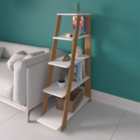 Estante Artany Star  Com Prateleira Freijo/Branco