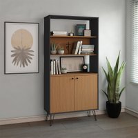 Estante Artany Hit Com Prateleiras Freijo/Preto