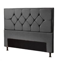 Cabeceira Js Móveis Mali King 195 cm Chumbo