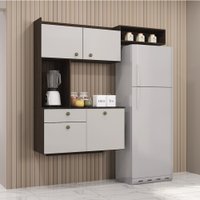 Cozinha Poquema Suspensa Nina Cor Chocolate/Off White