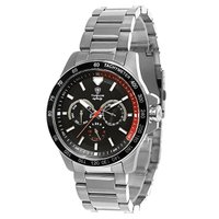 Relógio Masculino Tuguir Analógico Infinity 6116B Prata e Preto