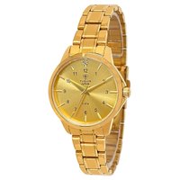 Relógio Feminino Tuguir Analógico Infinity 3114B Dourado