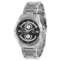 Relógio Masculino Tuguir Analógico Infinity 6116A Prata e Preto