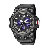 Relógio Masculino Smael AnaDigi 8008 Preto e Branco