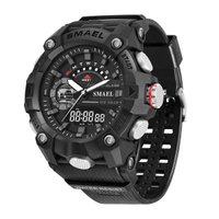 Cronógrafo Masculino Smael AnaDigi 8040 Preto