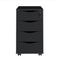 Gaveteiro Com 4 Gavetas Artany Bit Preto