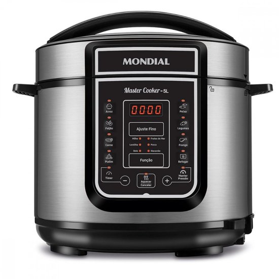 Panela de Pressão Elétrica Digital 5L Mondial 900W PE-38 220V