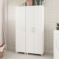 Lavanderia Completa 3 Portas 6 Prateleiras Branco - Brv