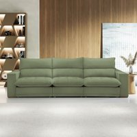 Sofá 4 Lugares Martinho Retrátil Boucle Verde - Celflex