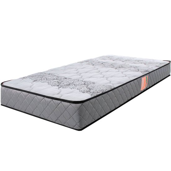 Colchão Solteiro Ortopédico Firme Espuma D33 Antialérgico Certificado 78x188x17cm BF Colchões