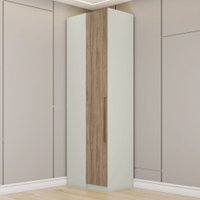 Guarda-Roupa Solteiro Modulado Seletto 1 Porta Areia/Jequitibá - Henn