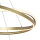Lustre Pendente Nordecor Euni Odi 2878 Dourado Fosco Led Bivolt