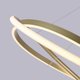 Lustre Pendente Nordecor Euni Odi 2878 Dourado Fosco Led Bivolt