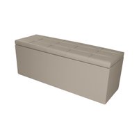Calçadeira Recamier Baú Queen 1,60m Roma Corano Bege - Pallazio