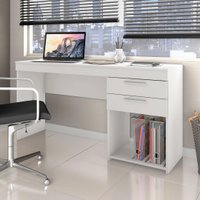 Escrivaninha 121cm 2 Gavetas Espanha Notável Branco