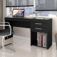 Escrivaninha 121cm 2 Gavetas Espanha Notável Preto
