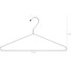 Conjunto 12 Cabide De Roupa Cromado Tintureiro Lavanderia