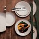 Conjunto 12pçs Pratos de Porcelana Tramontina Rústico Marrom Sobremesa Raso Fundo