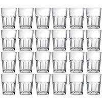 Jogo 24 Copos Bristol Nadir Figueiredo Vidro 60ml cada Dose Cachaça Destilados Aperitivo