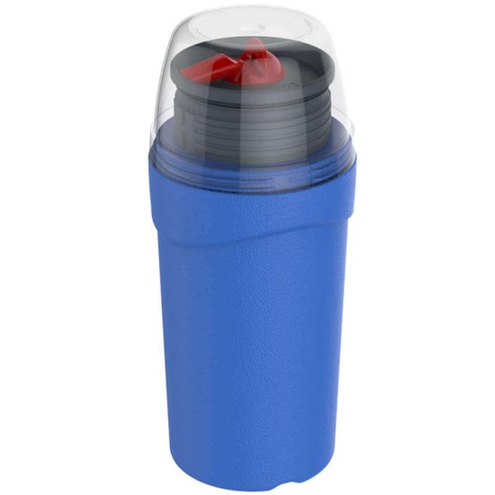 Garrafa Isotérmica Soprano 300ml Azul Yuma Térmica com Bico Bebida Quente e Frio