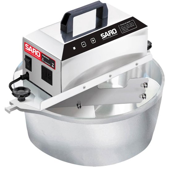 Panela Misturadora Automática Elétrica 4L para Doces e Salgados Saro Bivolt Cinza