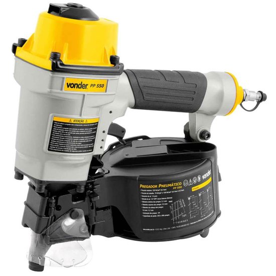 Pregador Pneumático Vonder em Alumínio Profissional Industrial  PP 550