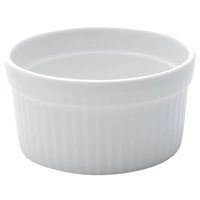 Ramequim Tigela de Porcelana 10x5cm Classic Lyor Branco para Sobremesa Suflês Molhos