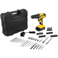 Parafusadeira e Furadeira de Impacto Bivolt Automática com Bateria 12V Vonder Acompanha Acessórios
