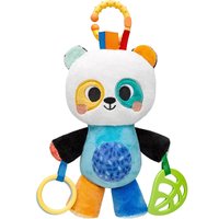Treme-Treme de Atividades Bubazoo Panda +4m Chocalho Buzina Mordedor para Berço Carrinho