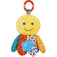 Polvinho Treme-Treme Atividades Bubazoo Chocalho e Mordedor Brinquedo para Berço Carrinho