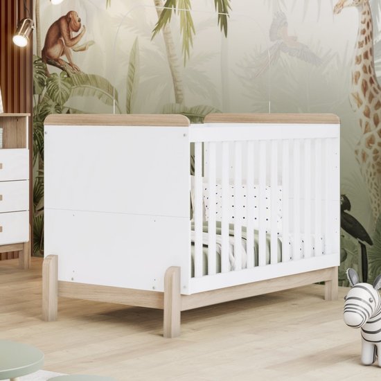 Berço Mini Cama 2 em 1 Ternura Branco/Jequitibá Hp Henn