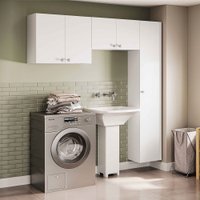 Lavanderia Completa Duo 5 Portas Branco - Telasul