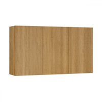 Armário Aéreo Cozinha 120 Cm Dakota 3 Portas Ripado Cinamomo - Valdemóveis